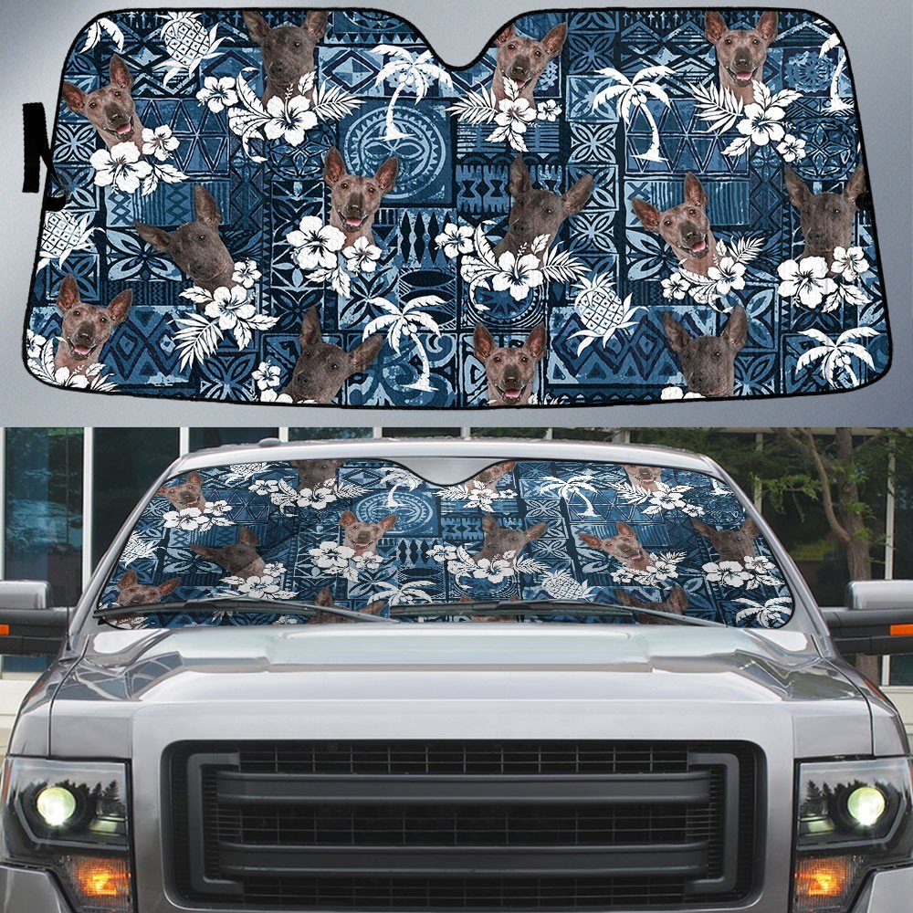 Peruvian Inca Orchid-Tropical Pattern Coconut Pineapple  Car Sun Shade Cover Auto Windshield