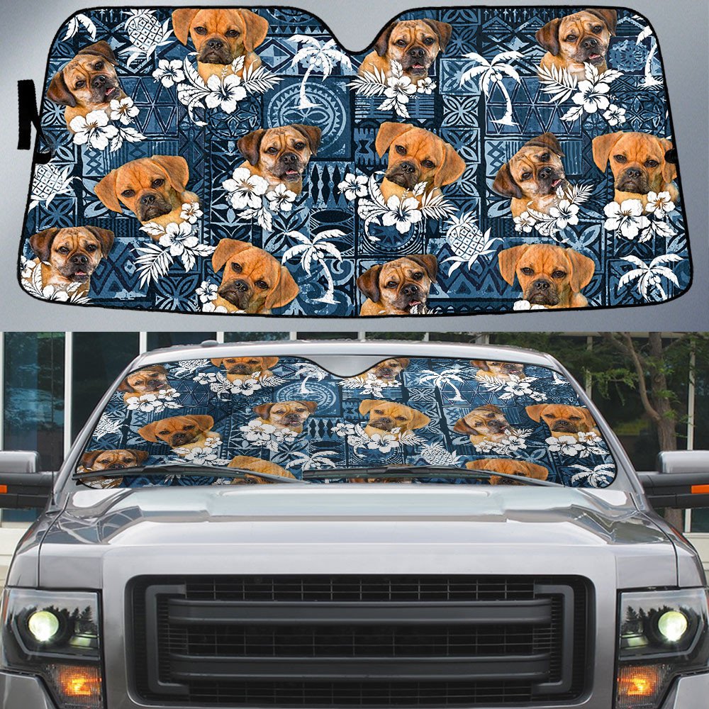 Puggle-Tropical Pattern Coconut Pineapple  Car Sun Shade Cover Auto Windshield