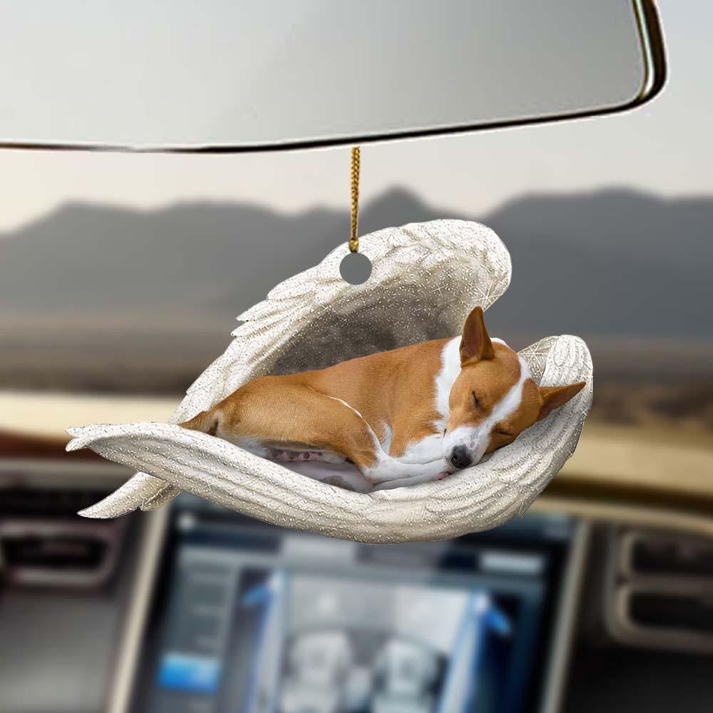 Basenji sleeping angel Basenji lovers dog moms ornament