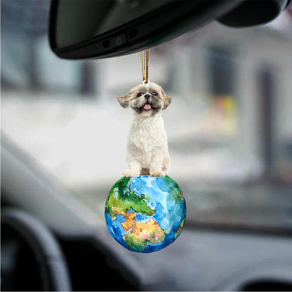 Shih Tzu-Around My Dog-Two Sided Ornament