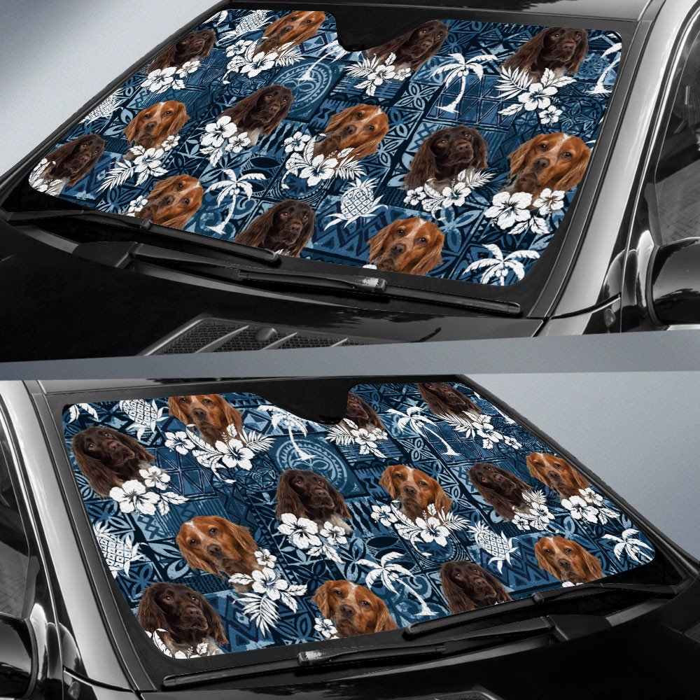 Brittany Tropical-Tropical Pattern Coconut Pineapple  Car Sun Shade Cover Auto Windshield