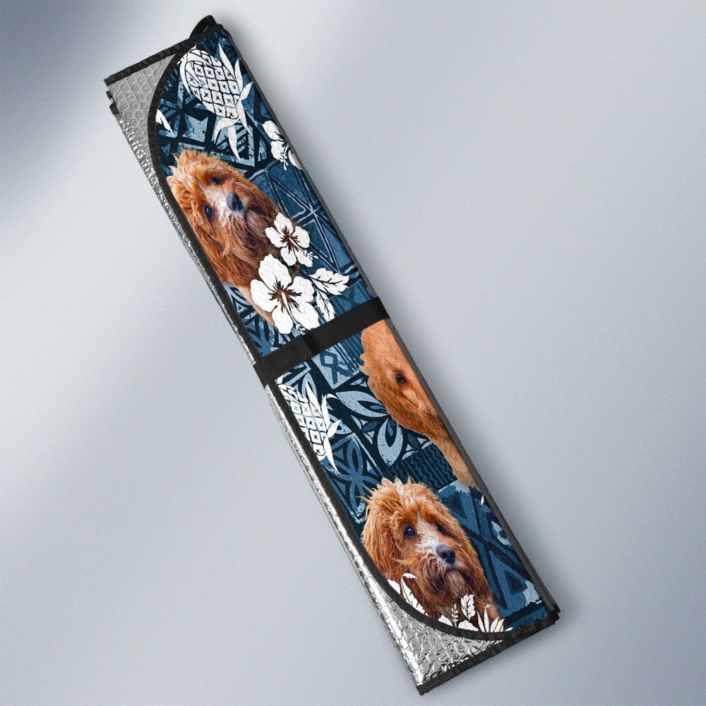 Cavapoo-Tropical Pattern Coconut Pineapple  Car Sun Shade Cover Auto Windshield