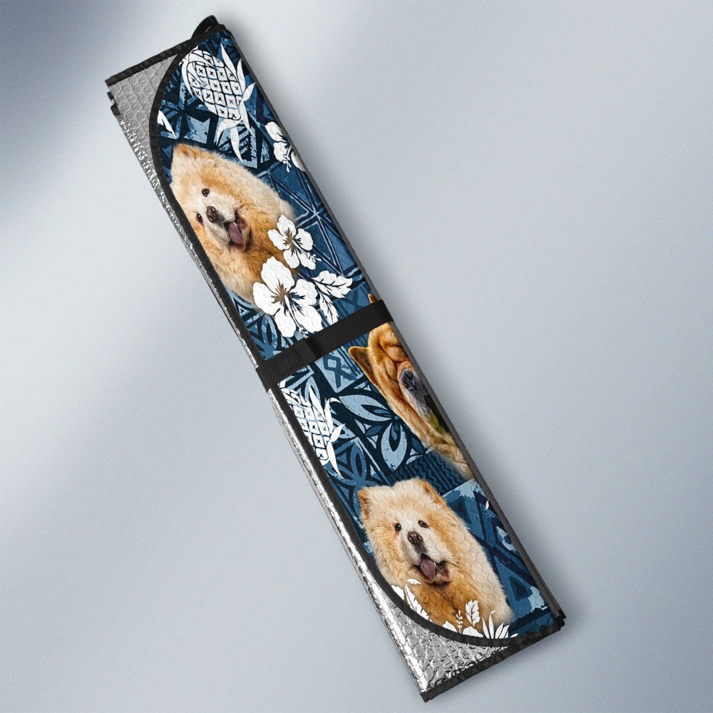 Chow Chow-Tropical Pattern Coconut Pineapple  Car Sun Shade Cover Auto Windshield