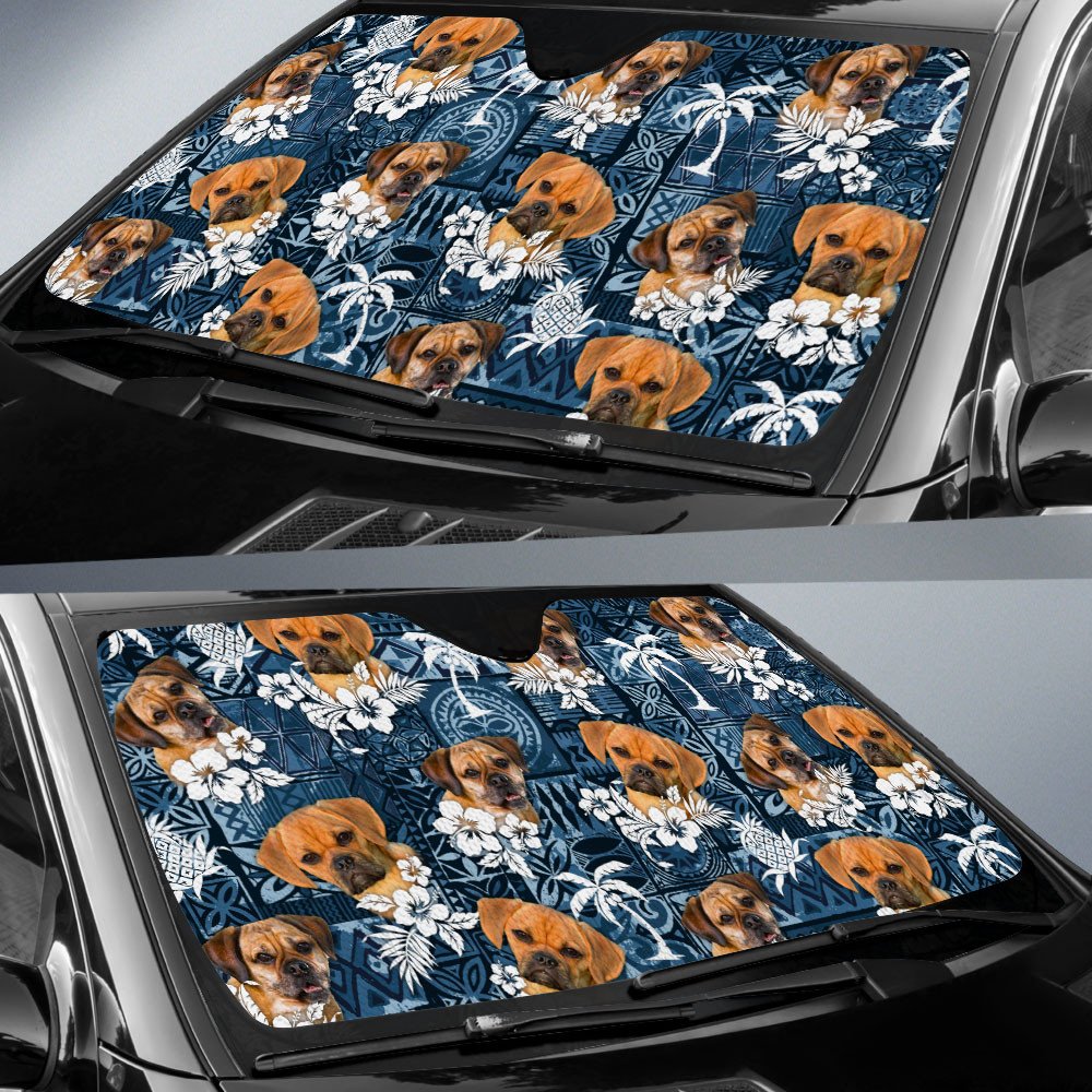 Puggle-Tropical Pattern Coconut Pineapple  Car Sun Shade Cover Auto Windshield