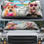 Pitbull-Dog Summer Vacation Couple Car Sun Shade Cover Auto Windshield