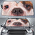 American Bull's Eyes-2-Beautiful Dog Eyes Car Sun Shade Cover Auto Windshield