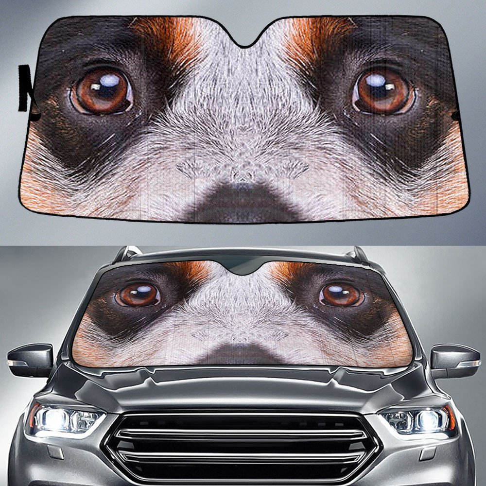 Australian Cattle's Eyes-2-Beautiful Dog Eyes Car Sun Shade Cover Auto Windshield