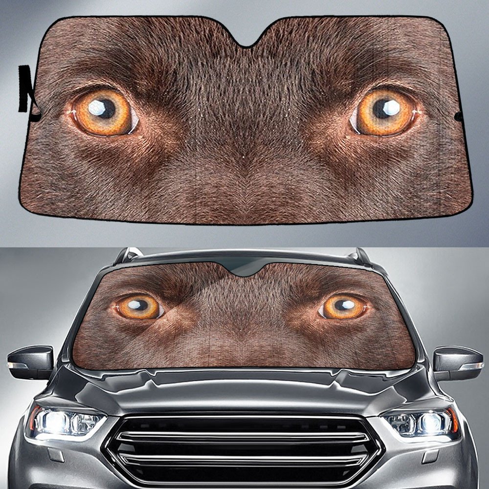 Australian Kelpie's Eyes-2-Beautiful Dog Eyes Car Sun Shade Cover Auto Windshield