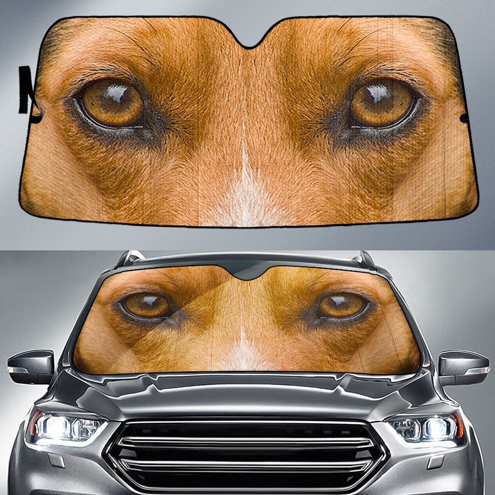 Beagle's Eyes-2-Beautiful Dog Eyes Car Sun Shade Cover Auto Windshield