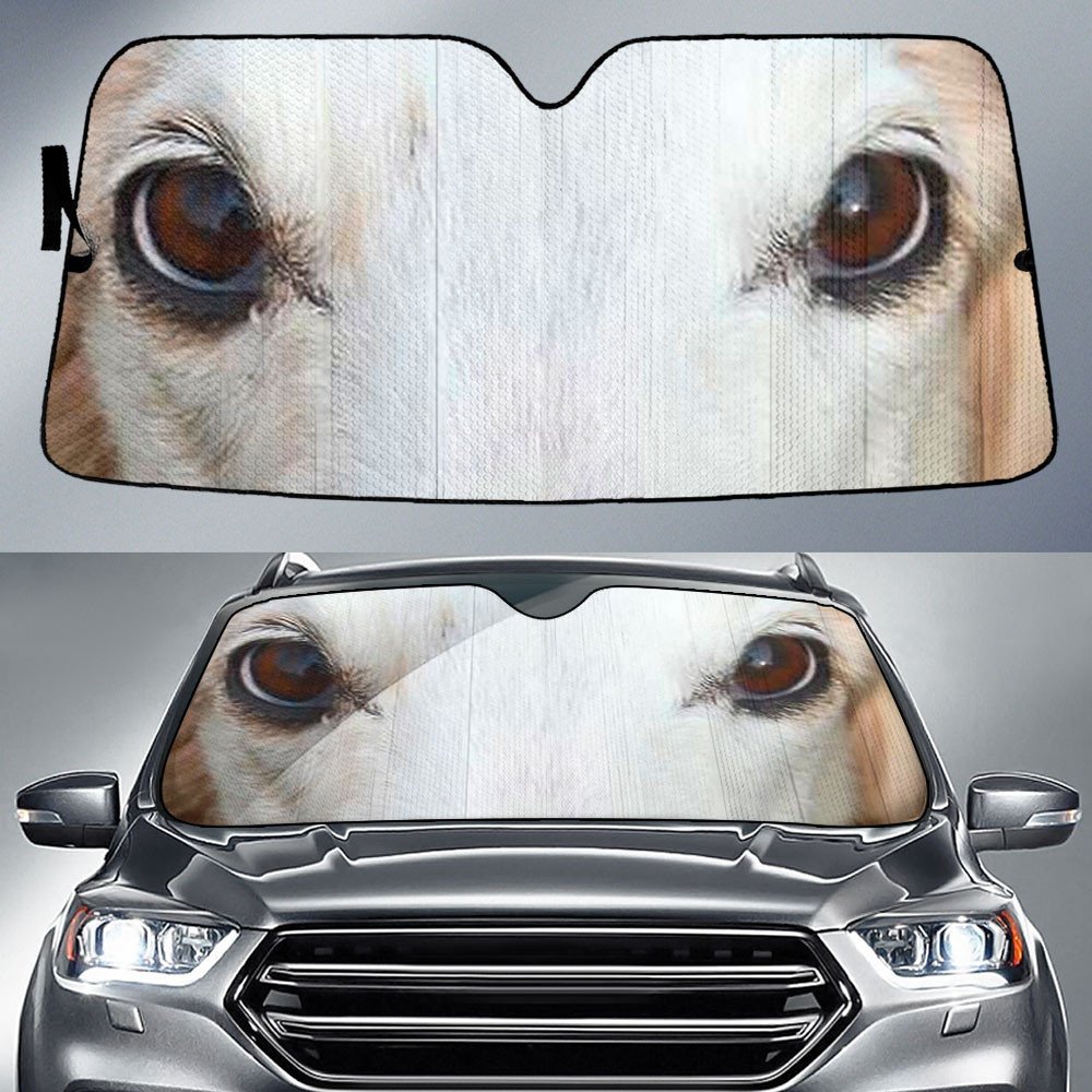 Borzoi's Eyes-2-Beautiful Dog Eyes Car Sun Shade Cover Auto Windshield