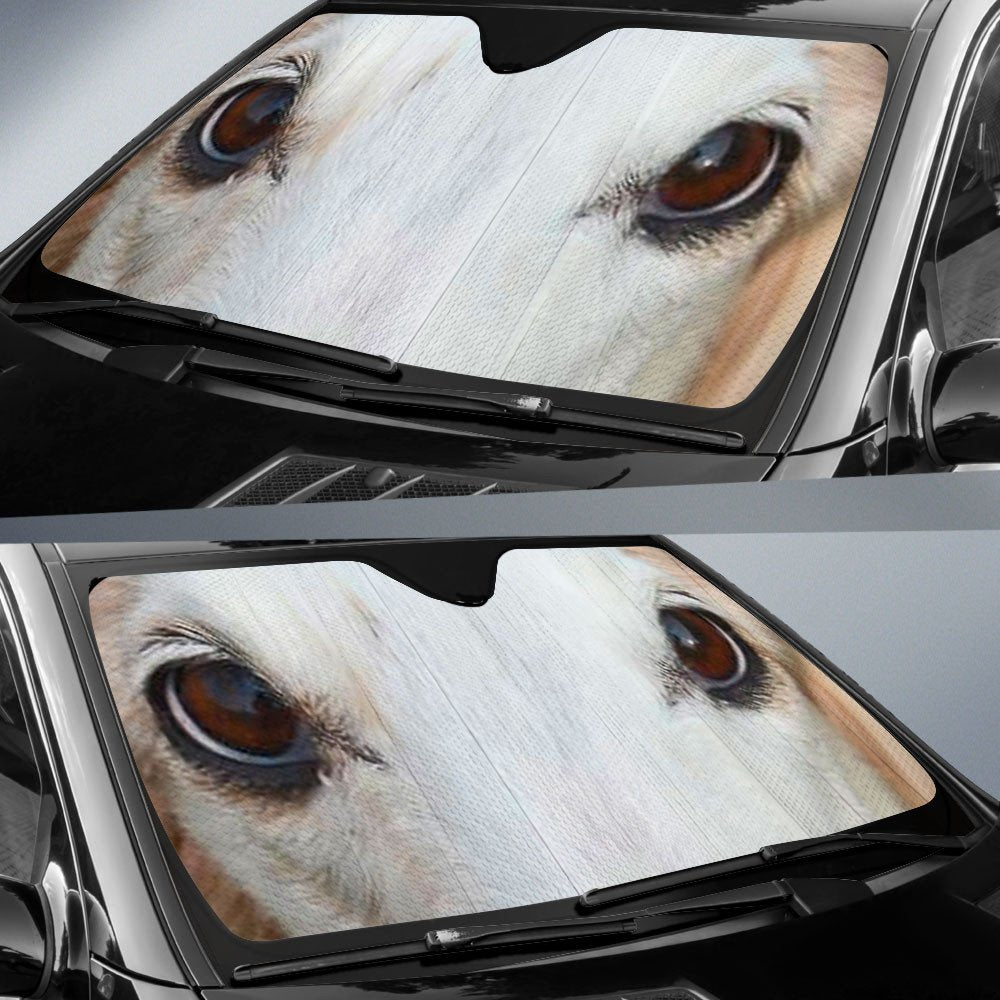 Borzoi's Eyes-2-Beautiful Dog Eyes Car Sun Shade Cover Auto Windshield