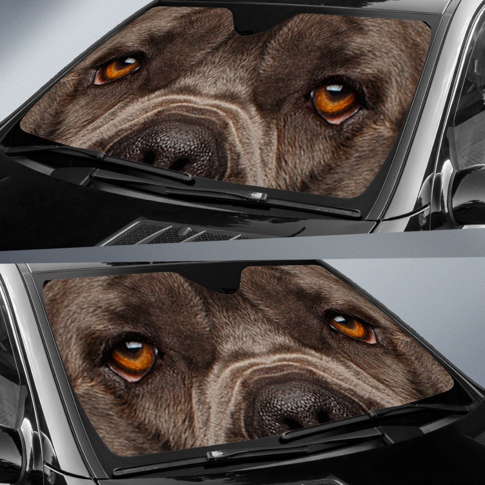 Cane Corso's Eyes-2-Beautiful Dog Eyes Car Sun Shade Cover Auto Windshield