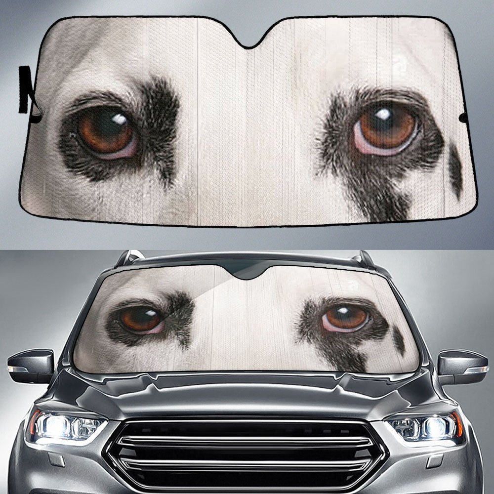 Dalmatian's Eyes-2-Beautiful Dog Eyes Car Sun Shade Cover Auto Windshield