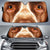 English Springer Spaniel's Eyes-2-Beautiful Dog Eyes Car Sun Shade Cover Auto Windshield