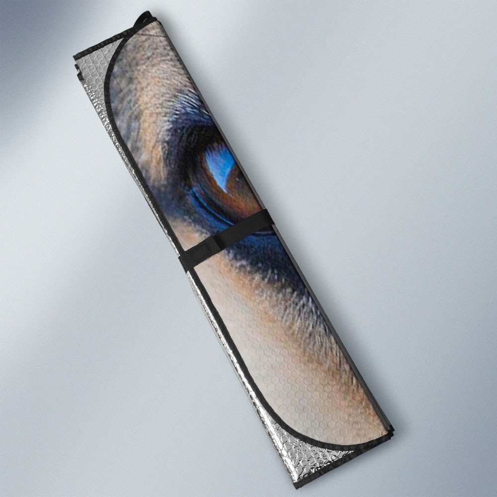 German Shepherd's Eyes-2-Beautiful Dog Eyes Car Sun Shade Cover Auto Windshield