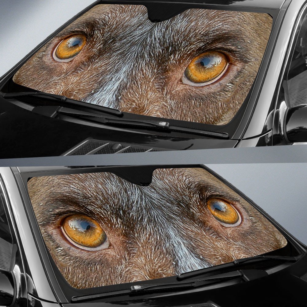 German Shorthaired Pointer's Eyes-2-Beautiful Dog Eyes Car Sun Shade Cover Auto Windshield