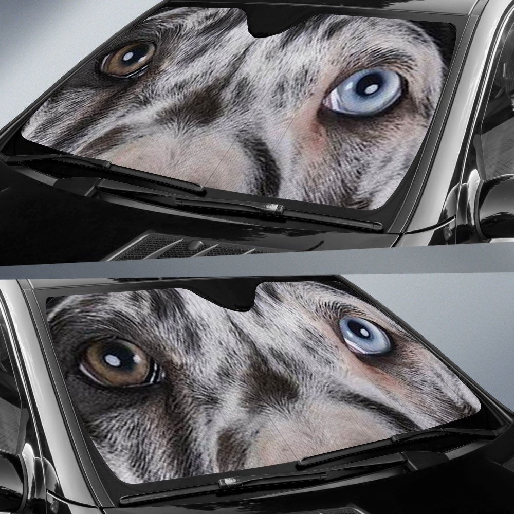 Great Dane's Eyes-2-Beautiful Dog Eyes Car Sun Shade Cover Auto Windshield