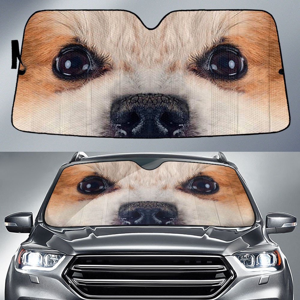 Icelandic Sheep 's Eyes-2-Beautiful Dog Eyes Car Sun Shade Cover Auto Windshield