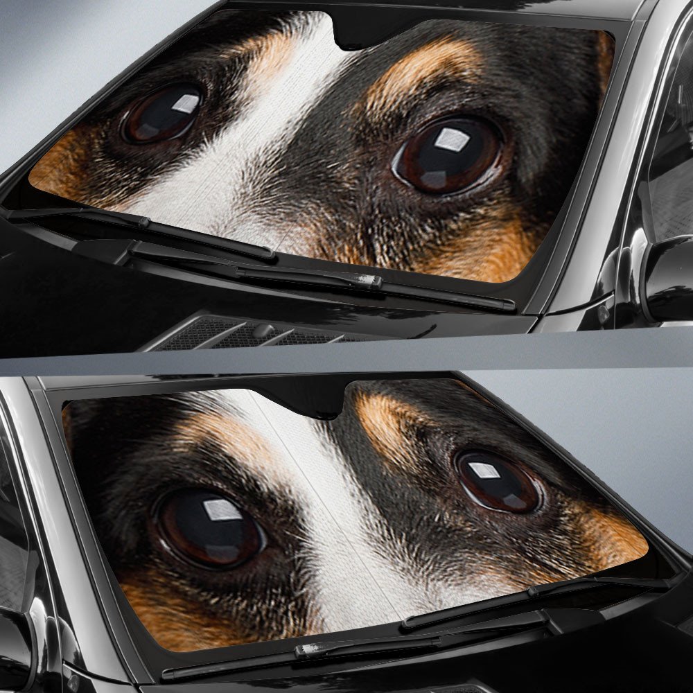 Jack Russell Terrier 's Eyes-2-Beautiful Dog Eyes Car Sun Shade Cover Auto Windshield