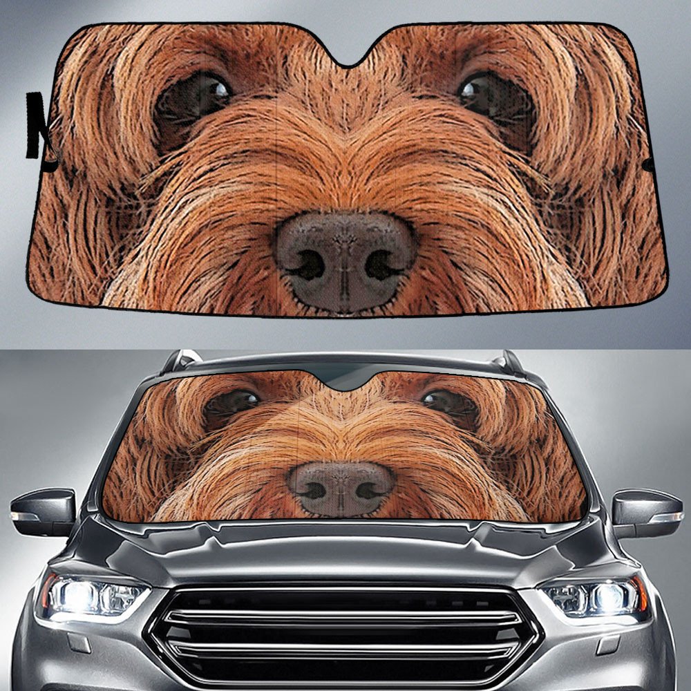 Labradoodle's Eyes-2-Beautiful Dog Eyes Car Sun Shade Cover Auto Windshield