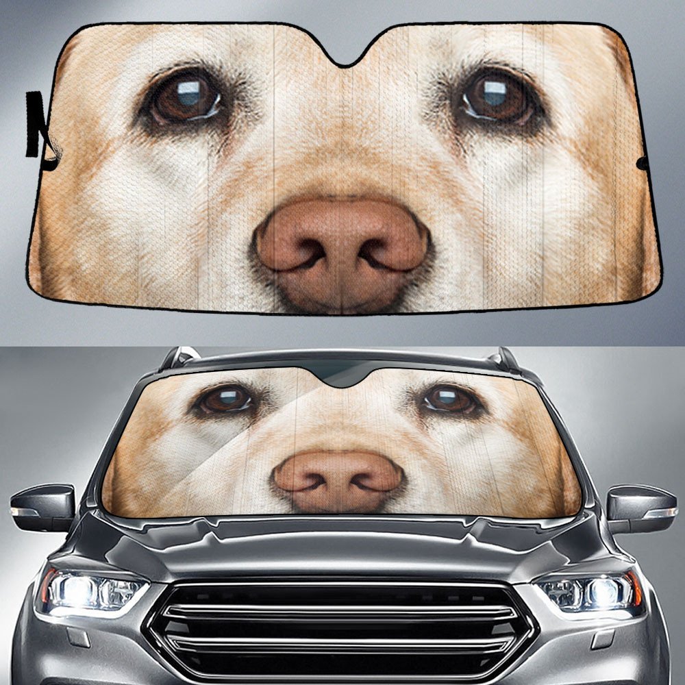 Labrador Retriever's Eyes-2-Beautiful Dog Eyes Car Sun Shade Cover Auto Windshield