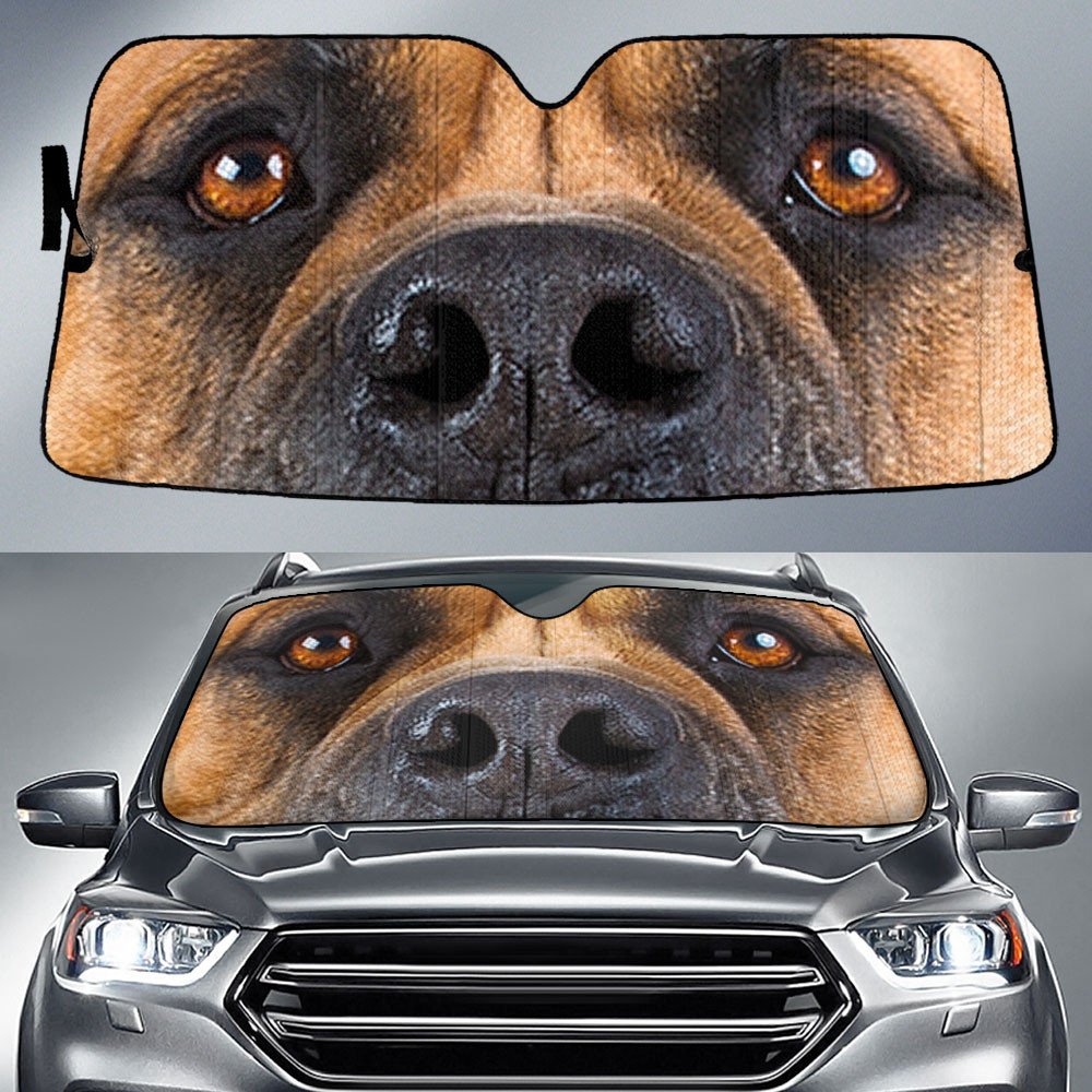 Mastiff's Eyes-2-Beautiful Dog Eyes Car Sun Shade Cover Auto Windshield