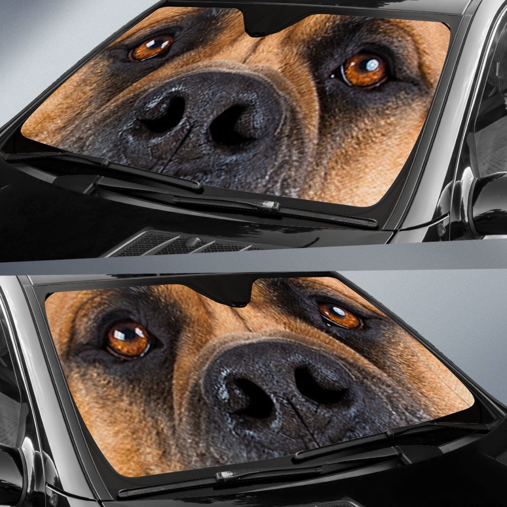 Mastiff's Eyes-2-Beautiful Dog Eyes Car Sun Shade Cover Auto Windshield