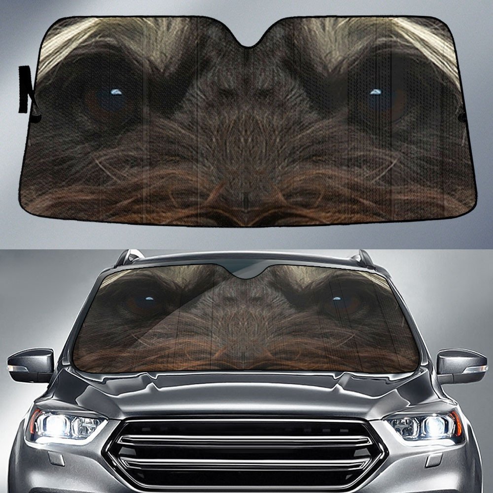 Miniature Schnauzer's Eyes-2-Beautiful Dog Eyes Car Sun Shade Cover Auto Windshield