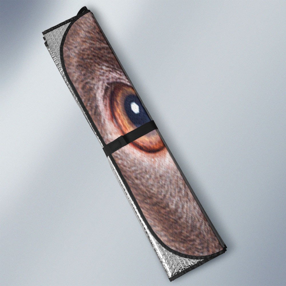 Patterdale Terrier's Eyes-2-Beautiful Dog Eyes Car Sun Shade Cover Auto Windshield