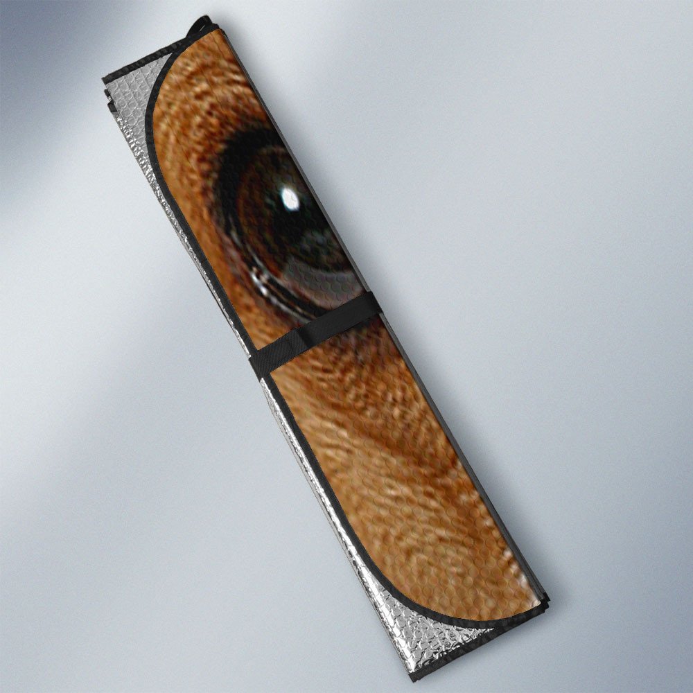 Rat Terrier's Eyes-2-Beautiful Dog Eyes Car Sun Shade Cover Auto Windshield