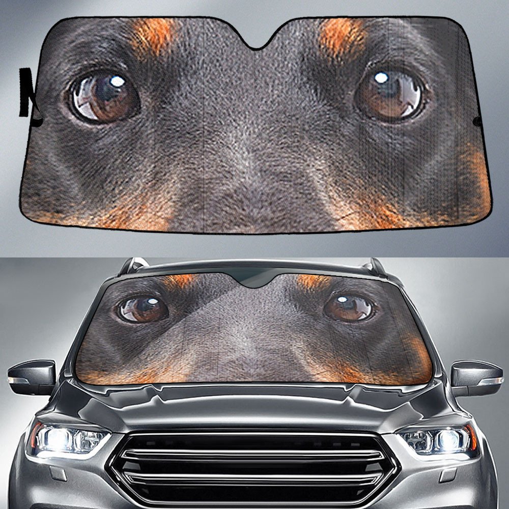 Jagdterrier's Eyes-2-Beautiful Dog Eyes Car Sun Shade Cover Auto Windshield