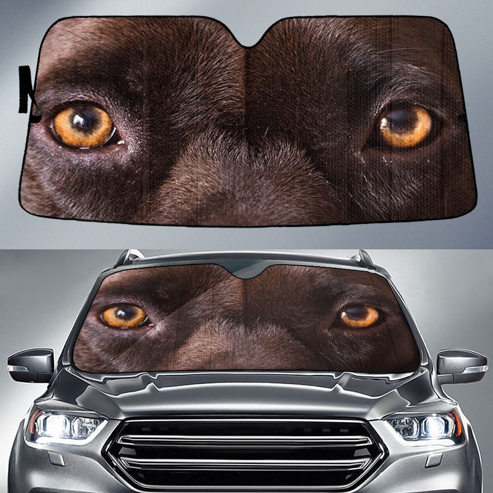 Pitbull's Eyes-2-Beautiful Dog Eyes Car Sun Shade Cover Auto Windshield