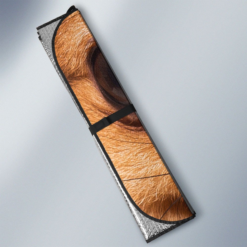 Pomeranian's Eyes-2-Beautiful Dog Eyes Car Sun Shade Cover Auto Windshield