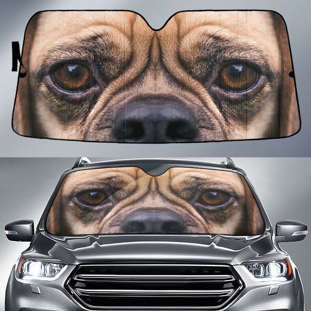 PUGGLES's Eyes-2-Beautiful Dog Eyes Car Sun Shade Cover Auto Windshield
