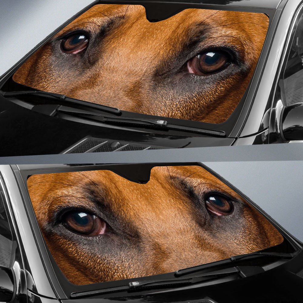 Rhodesian Ridgeback's Eyes-2-Beautiful Dog Eyes Car Sun Shade Cover Auto Windshield