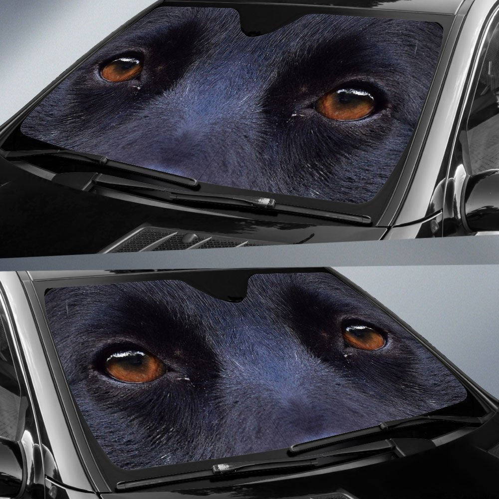 Schipperke's Eyes-2-Beautiful Dog Eyes Car Sun Shade Cover Auto Windshield