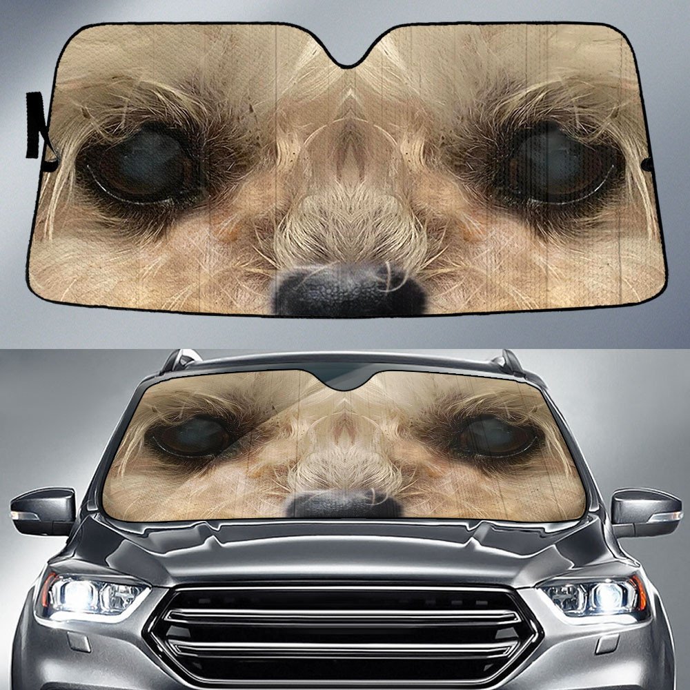 Schnoodle's Eyes-2-Beautiful Dog Eyes Car Sun Shade Cover Auto Windshield