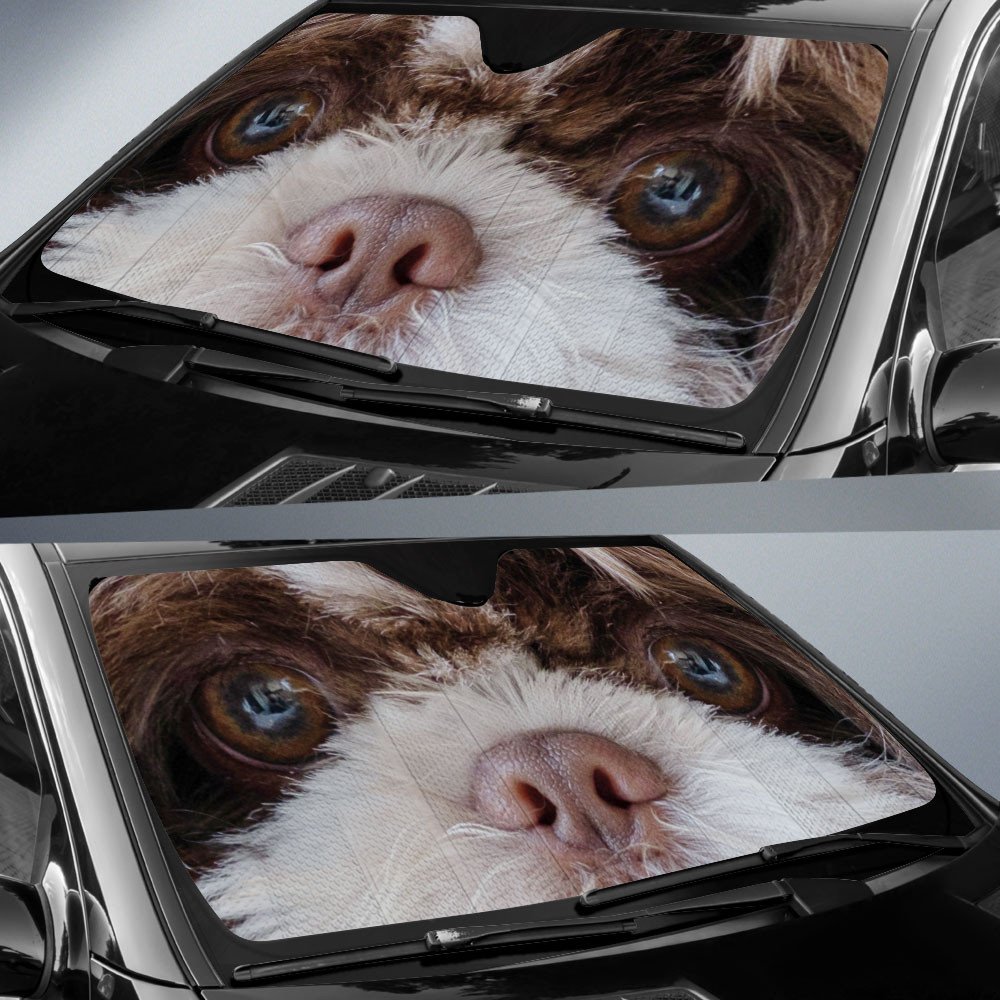 Shih Tzu's Eyes-2-Beautiful Dog Eyes Car Sun Shade Cover Auto Windshield