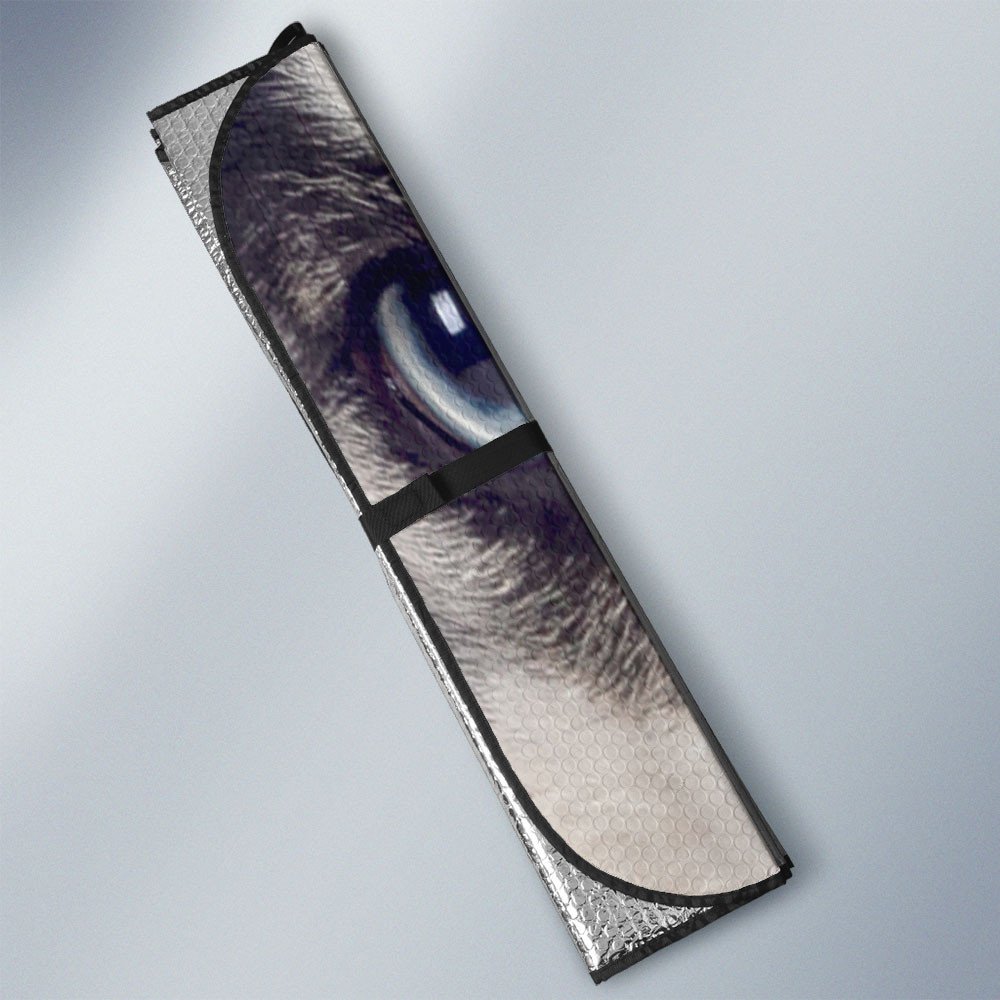 Siberian Husky's Eyes-2-Beautiful Dog Eyes Car Sun Shade Cover Auto Windshield