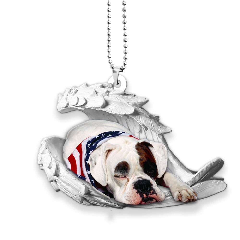 American Bulldog-2022 Sleeping Angel-Two Sided Ornament
