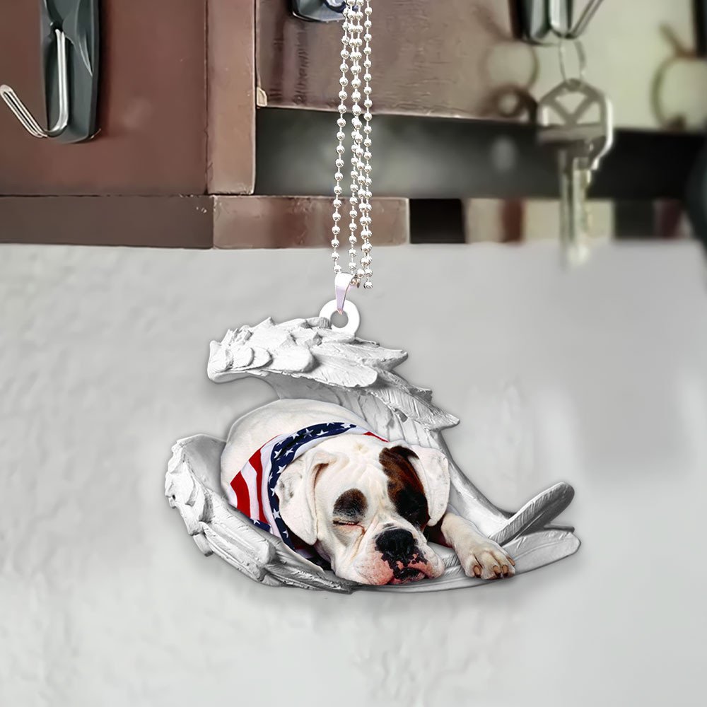 American Bulldog-2022 Sleeping Angel-Two Sided Ornament