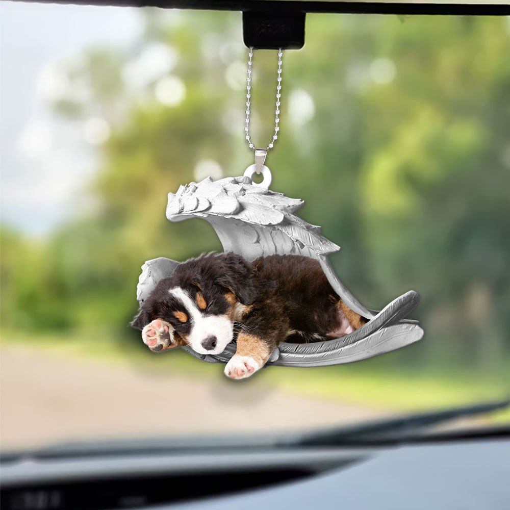 Bernese Mountainn-2022 Sleeping Angel-Two Sided Ornament