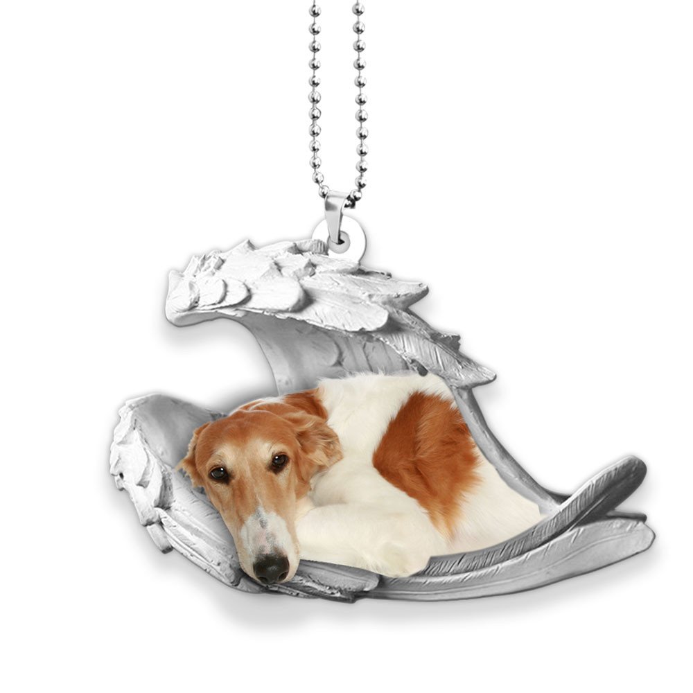 Borzoi-2022 Sleeping Angel-Two Sided Ornament