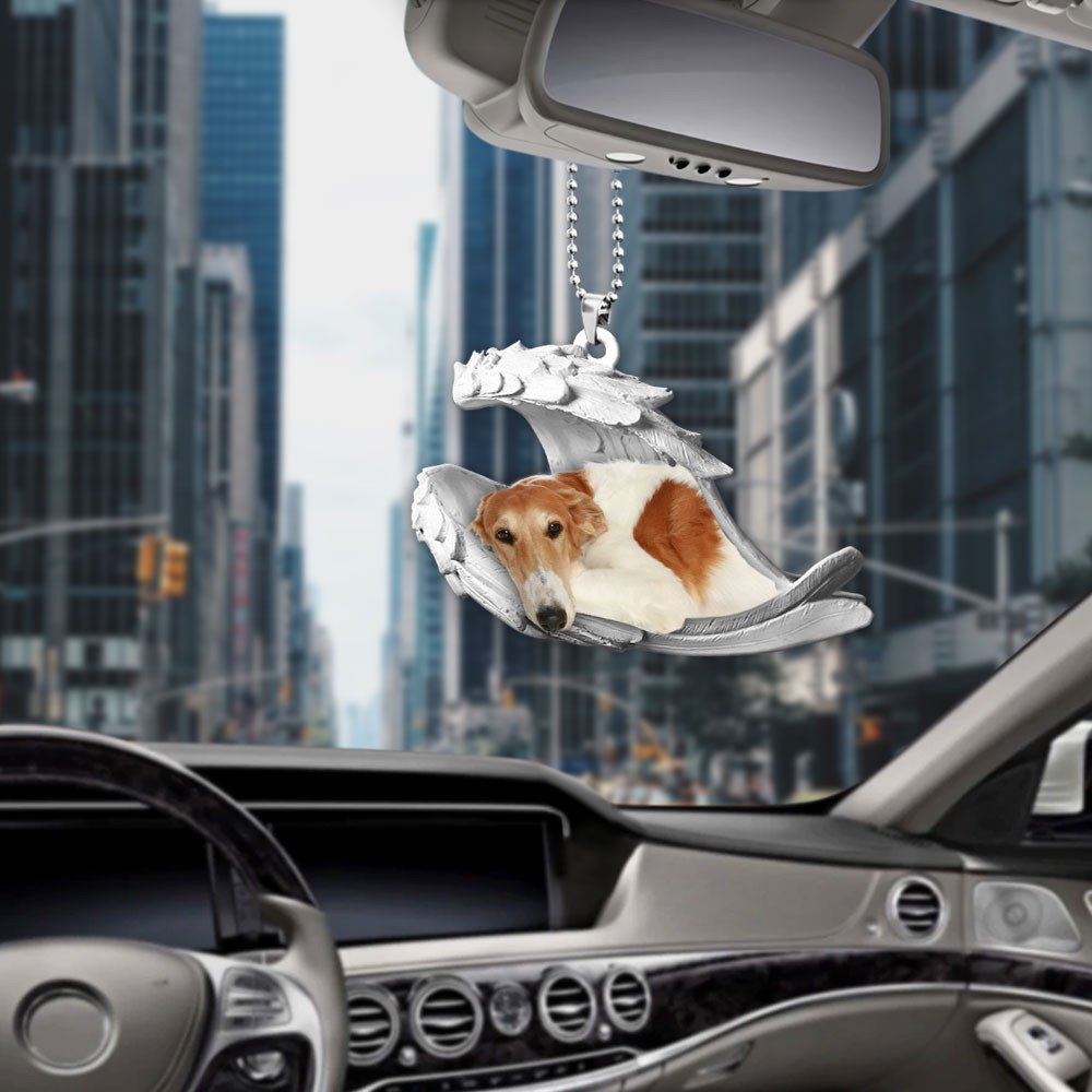 Borzoi-2022 Sleeping Angel-Two Sided Ornament