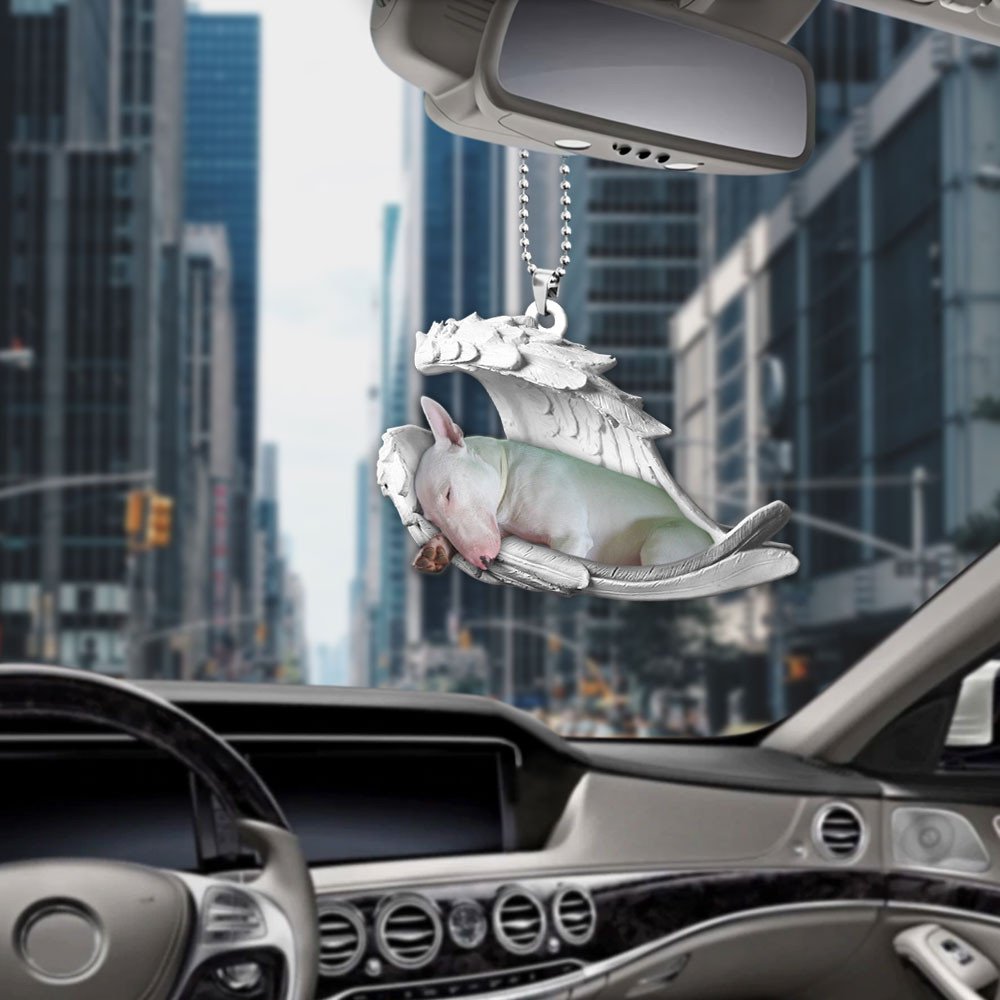 Bull Terrier-2022 Sleeping Angel-Two Sided Ornament