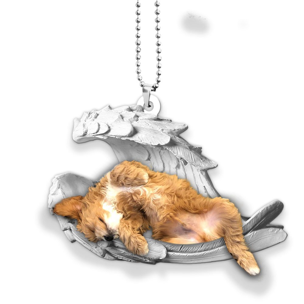 Cavapoo-2022 Sleeping Angel-Two Sided Ornament