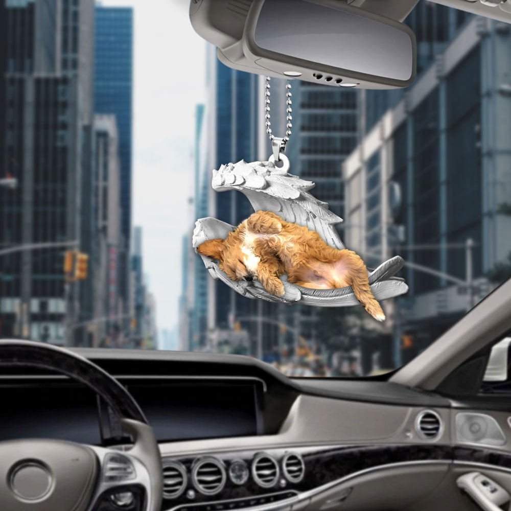 Cavapoo-2022 Sleeping Angel-Two Sided Ornament