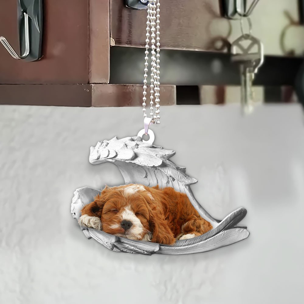 Cockapoo-2022 Sleeping Angel-Two Sided Ornament