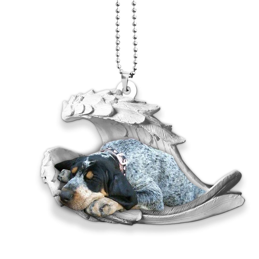 Coonhound-2022 Sleeping Angel-Two Sided Ornament