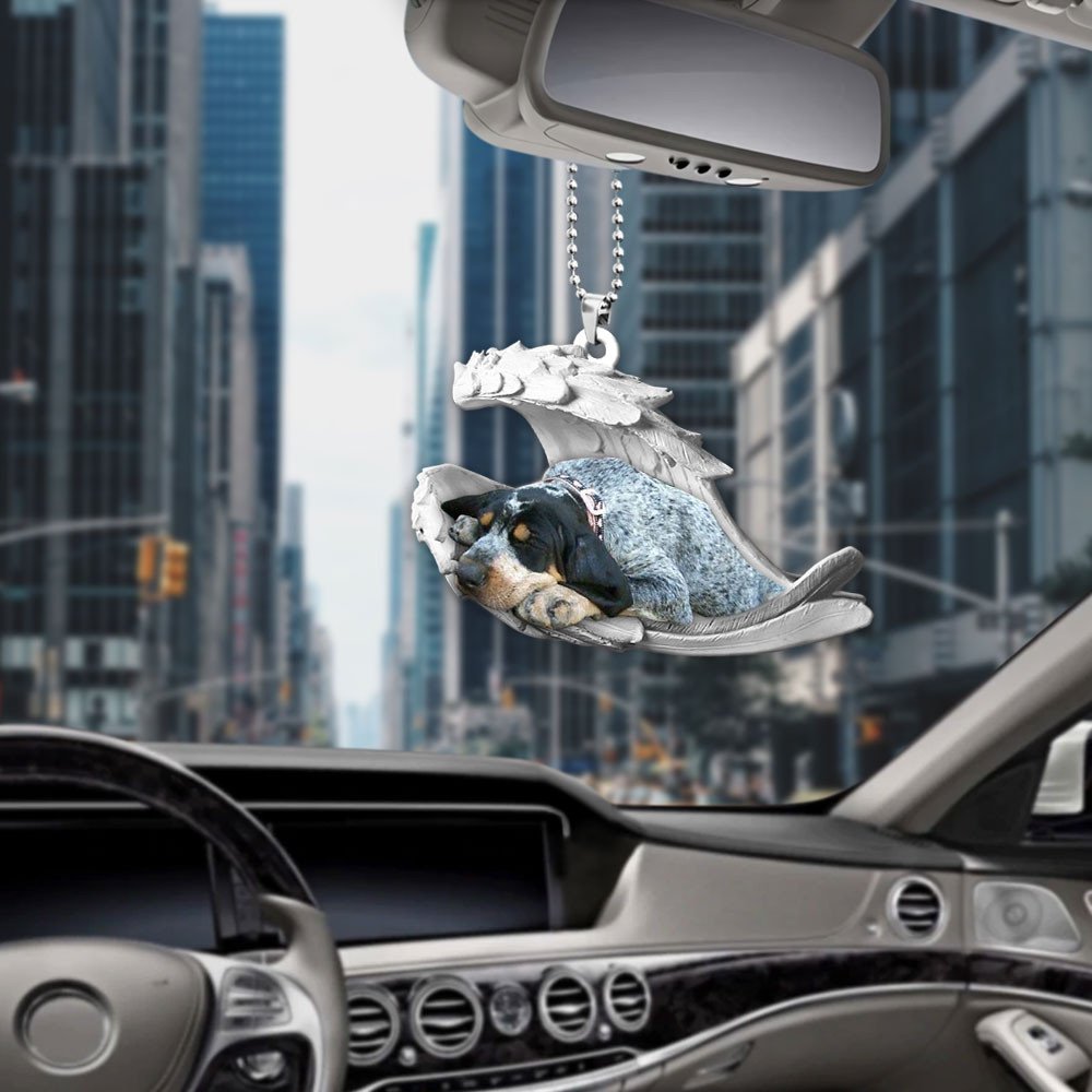 Coonhound-2022 Sleeping Angel-Two Sided Ornament